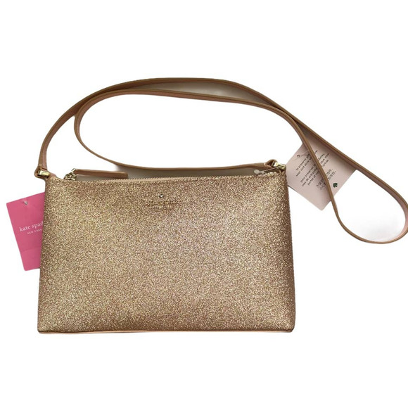 kate spade Handbags - Kate Spade Joeley Crossbody Bag Rose Gold Glitter